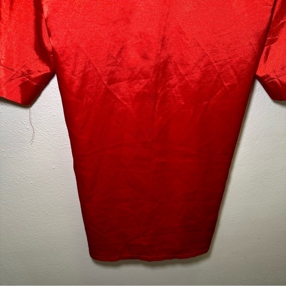 Amazon Silky Red Robe One Size - Picture 6 of 6